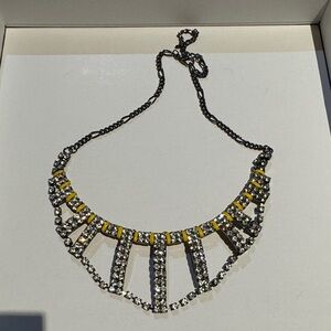 Elegant Yellow and Silver Necklace